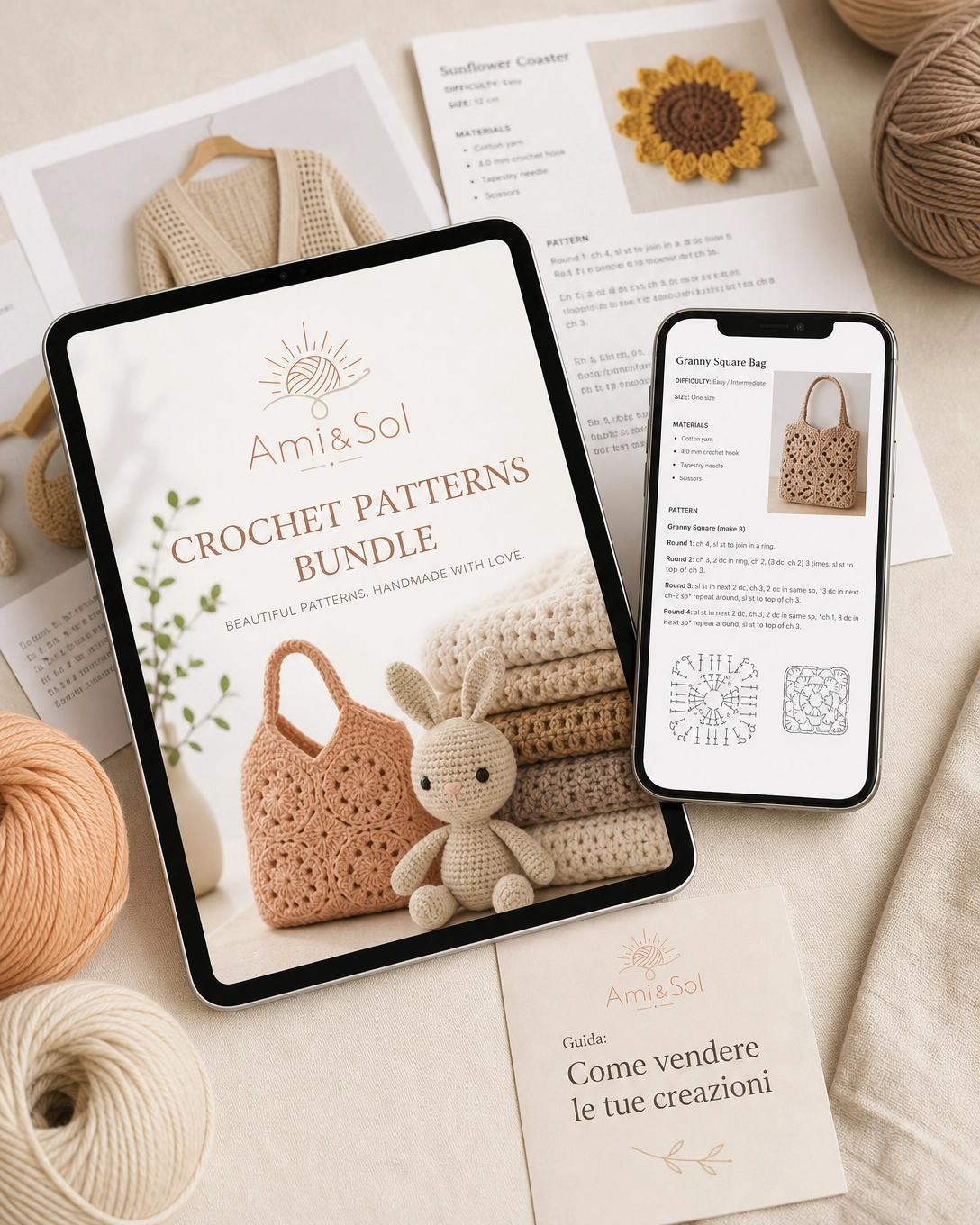 Ami&Sol Crochet Patterns Bundle